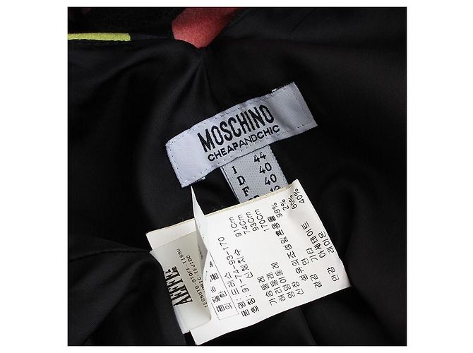 Moschino Ärmelloses Kleid mit Punkten Chip and Chic Color Dot Half Schwarz - Ansicht 3