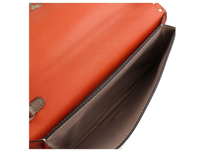 Valentino Clutch Rockstud in agnello dorato Verde - vista 5