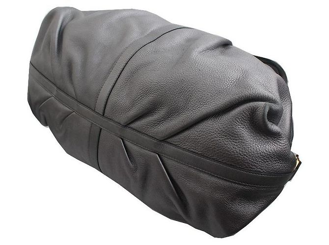 Bulgari Chandra Schultertasche Anthrazitgrau Braun - Ansicht 4
