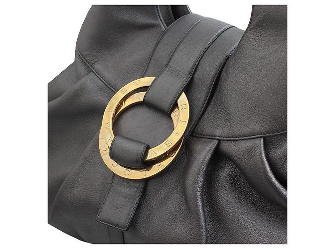 Bulgari Chandra Schultertasche Anthrazitgrau Braun - Ansicht 6