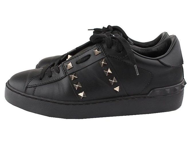 Valentino Sneakers Rockstud Untitled Hidden Open Nero - vista 3