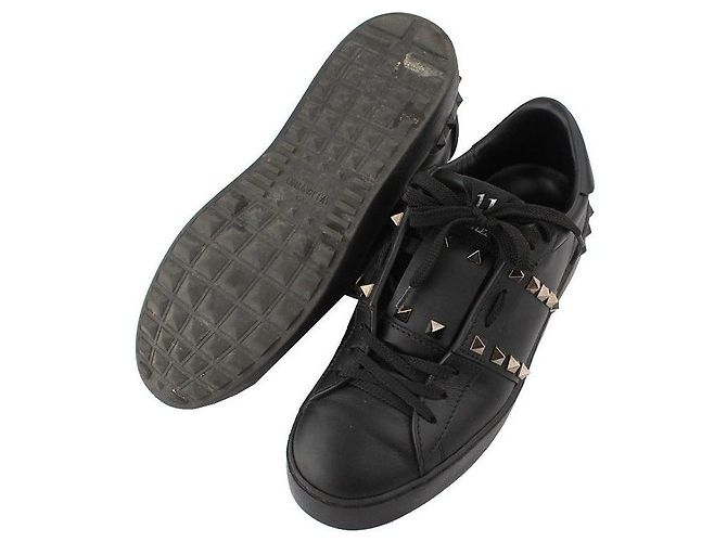 Valentino Sneakers Rockstud Untitled Hidden Open Nero - vista 4