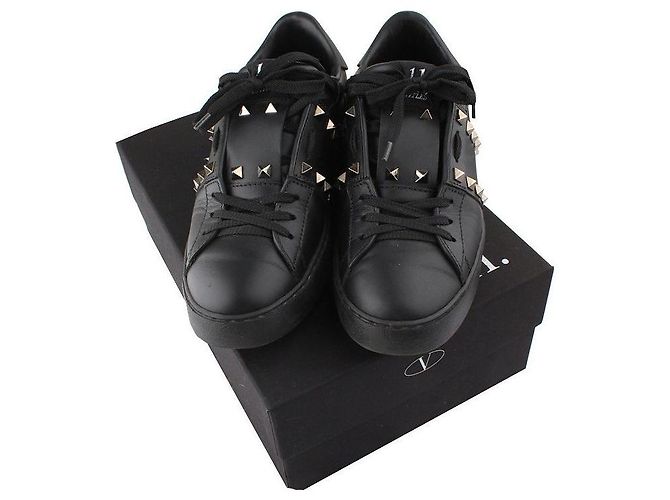 Valentino Sneakers Rockstud Untitled Hidden Open Nero - vista 6