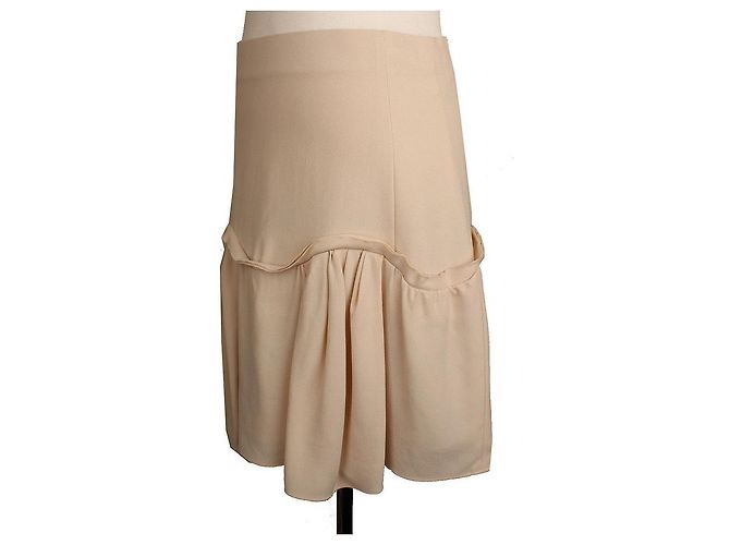 Chloé Falda con volantes beige vainilla Naranja - vista 2