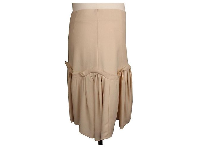 Chloé Falda con volantes beige vainilla Naranja - vista 3