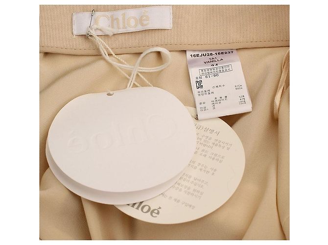 Chloé Falda con volantes beige vainilla Naranja - vista 5