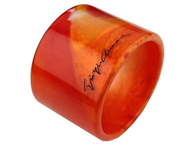 Bracciale rigido Armani Red Multi Black Logo Rosso - vista 2