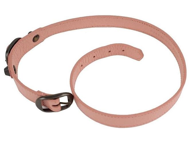 Balenciaga Bracciale Motor Indie con cinturino in pelle rosa - vista 3