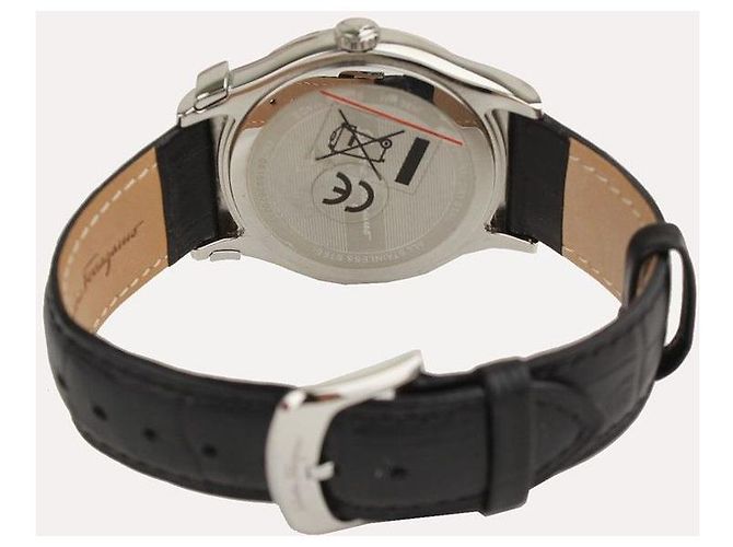 Salvatore Ferragamo Relógio Moonphase em aço com pulseira de couro Multicor - vista 3