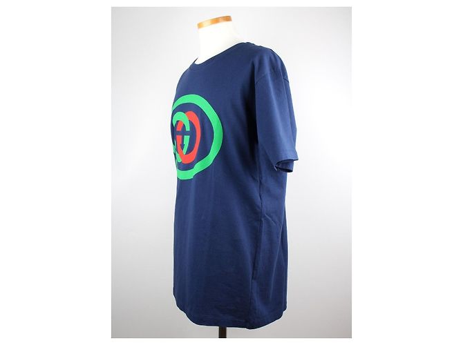 Gucci Interlocking Oversized T-Shirt Navy Blue - view 2