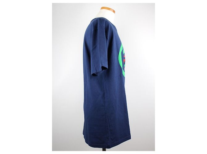 Gucci Interlocking Oversized T-Shirt Navy Blue - view 5