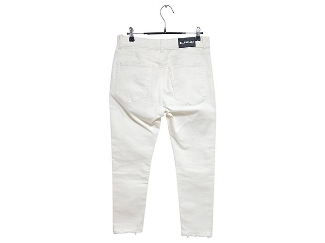 Day Balenciaga Denimhose mit Logo-Patch Weiß - Ansicht 2