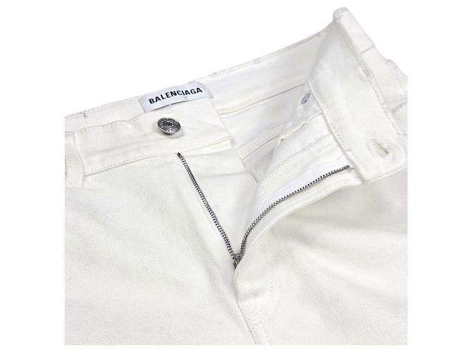Day Balenciaga Denimhose mit Logo-Patch Weiß - Ansicht 5