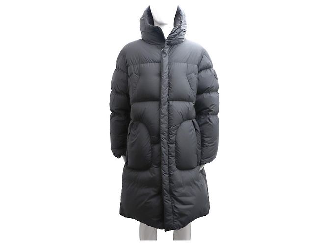 Moncler FUSSA Men's Long Down Jacket Black - view 11