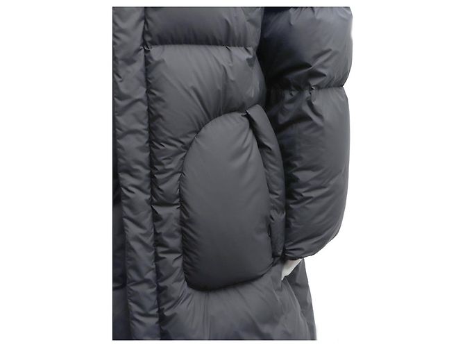 Moncler FUSSA Men's Long Down Jacket Black - view 14
