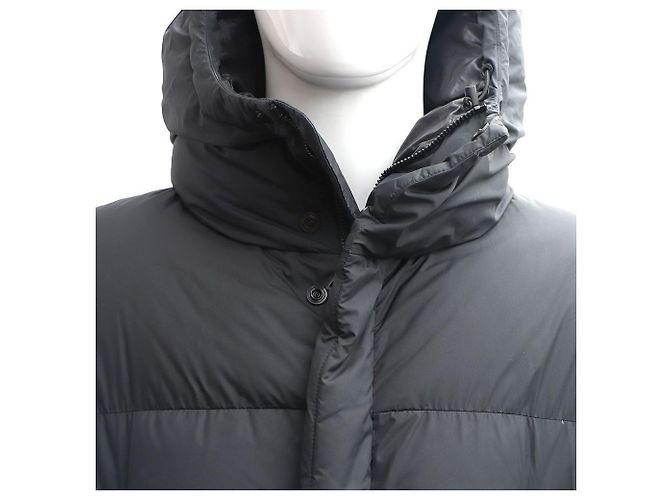 Moncler FUSSA Men's Long Down Jacket Black - view 2