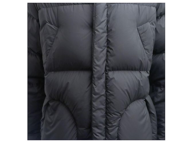 Moncler FUSSA Men's Long Down Jacket Black - view 3