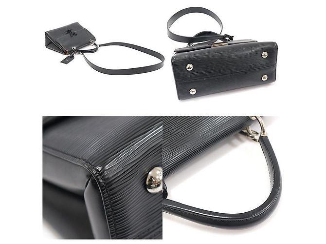 Louis Vuitton Pelle Epi nera Grenelle PM Nero - vista 5