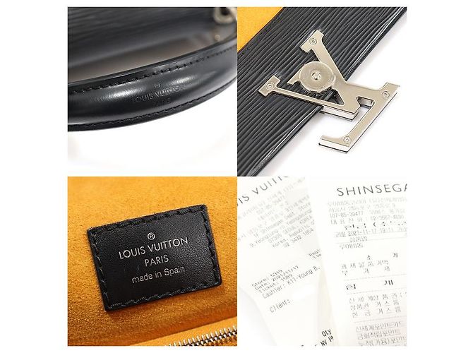 Louis Vuitton Pelle Epi nera Grenelle PM Nero - vista 7