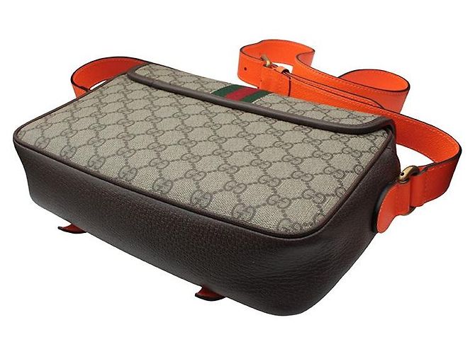 Gucci Borsa a tracolla Ophidia GG Marrone - vista 4