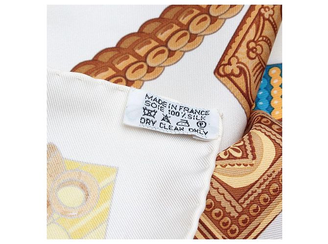 Hermès Cintura e cravatta in seta Carré Blu - vista 4
