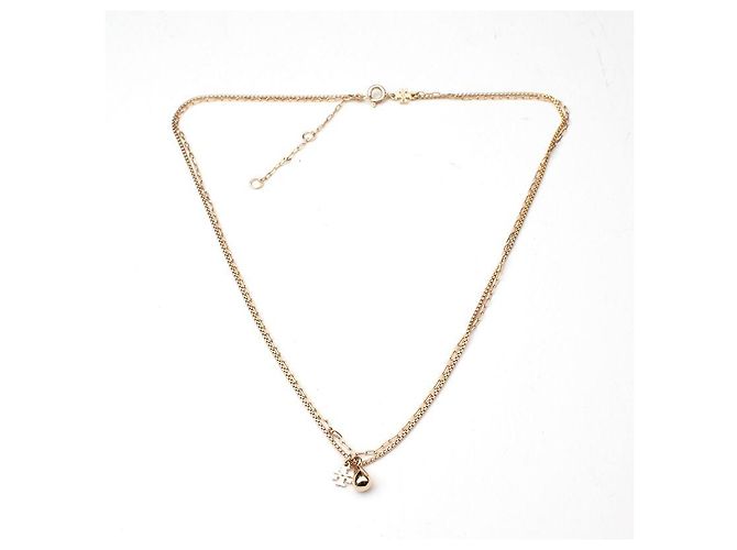 Collana a strati con pendente logo Tory Burch Nero - vista 2