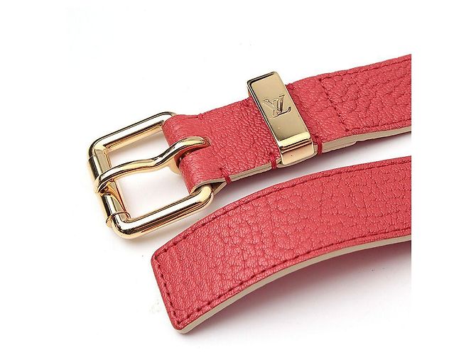 Louis Vuitton Suhali Gold Studded Gürtel Korallenrot - Ansicht 4