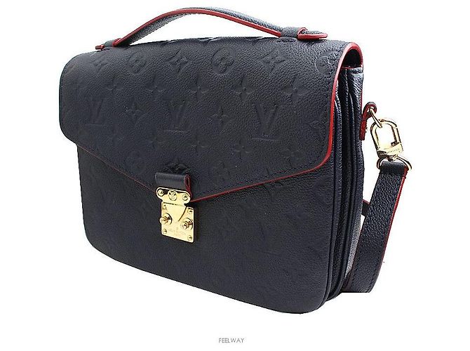 Louis Vuitton Empreinte Pochette Metis Crossbody Bag Blue - view 2