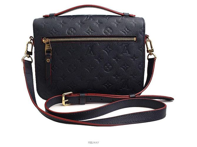 Louis Vuitton Empreinte Pochette Metis Crossbody Bag Blue - view 3