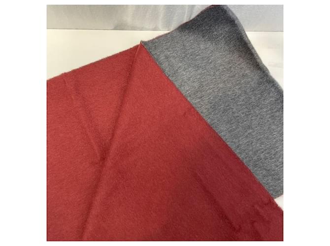 Hermès Sciarpa in cashmere grigio Multicolore - vista 4