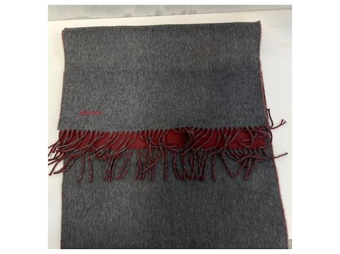 Hermès Sciarpa in cashmere grigio Multicolore - vista 6