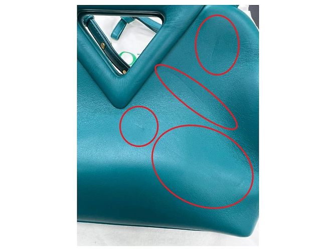 Bottega Veneta Bolsa de alça Small Point Triangle, recondicionada Azul - vista 2