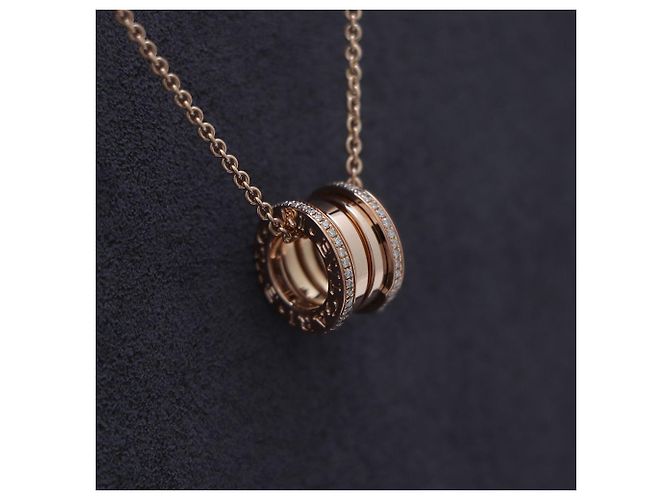 Collana Bulgari con pavé di diamanti Nero - vista 4