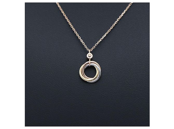 Cartier Collar Trinity Diamond Negro - vista 4