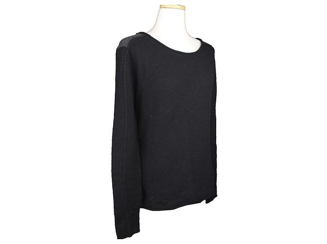 Zadig & Voltaire Top de malha de cashmere preto e cinza Marrom - vista 2