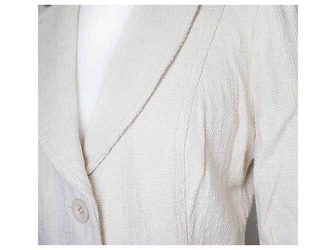 Moschino Chaqueta de jean de algodón beige Plata - vista 4