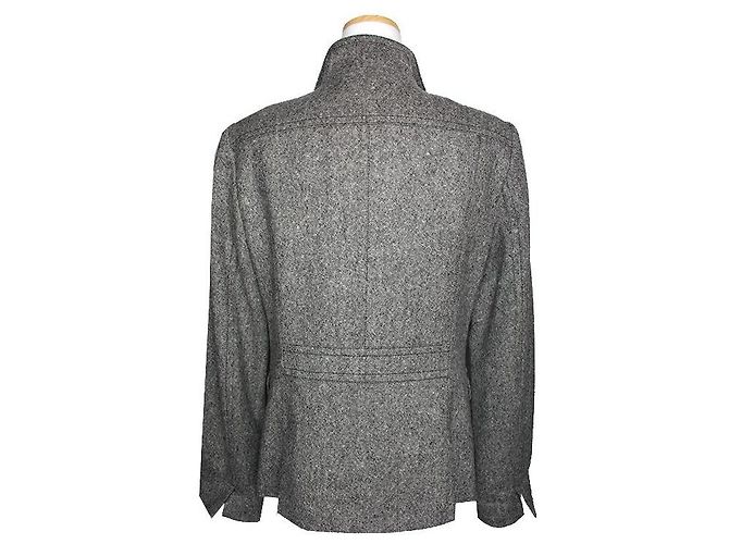 Burberry Giacca in lana grigio melange Marrone - vista 2