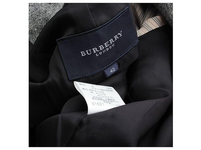 Burberry Giacca in lana grigio melange Marrone - vista 3