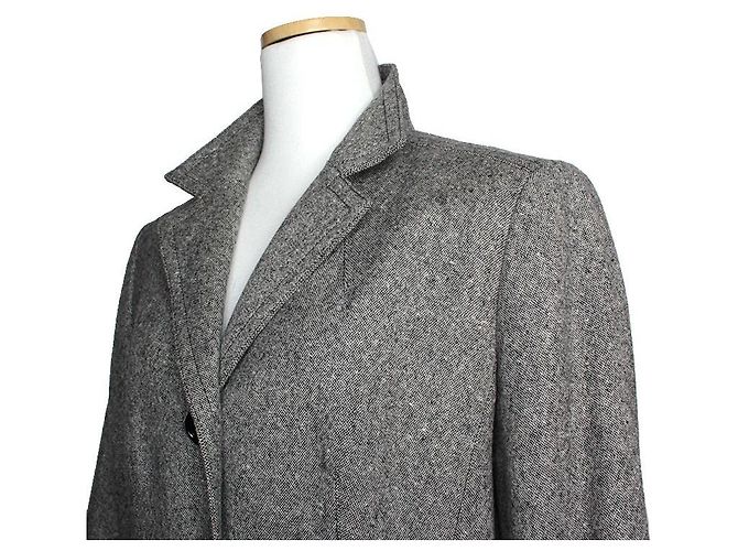 Burberry Giacca in lana grigio melange Marrone - vista 4