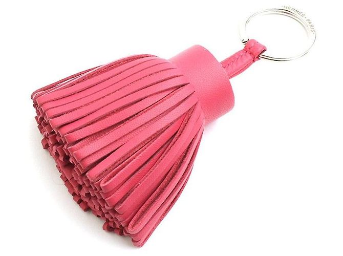 Ring Hermès Portachiavi e Charm per borsa Rose Shock Pink Carmen Pom Pom Rosa - vista 3