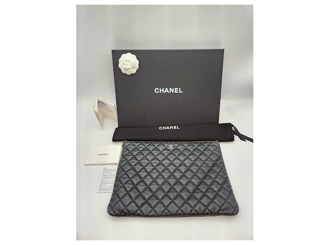 Chanel Clutch Classic Large Caviar Multicolore - vista 6