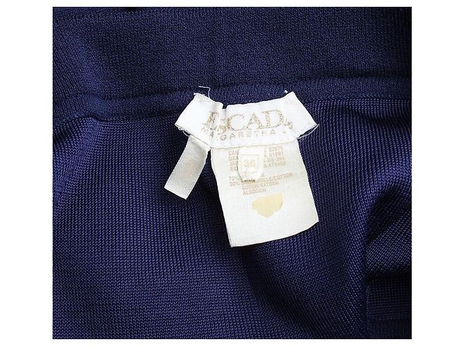 Escada Strickrock in Navy Blau - Ansicht 3