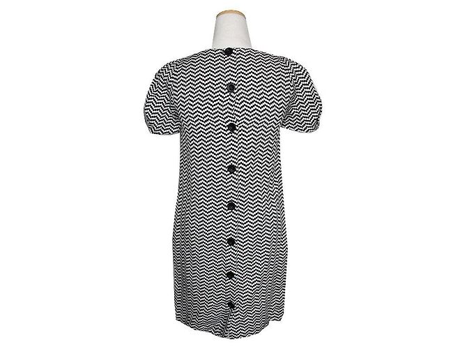 Chloé Zweifarbiger Kleid Weiß - Ansicht 2