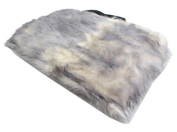 Dolce & Gabbana Borsa Tote e Borsa a tracolla in Eco Fur Melange Gray Dolce Gabbana Marrone - vista 3