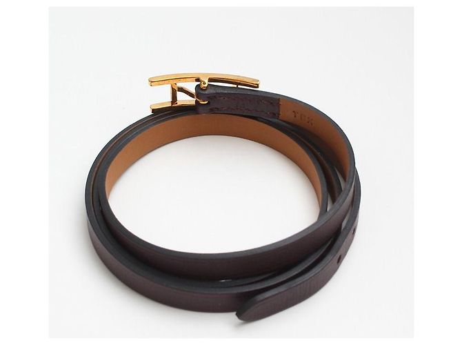 Hermès Hapi Row Strap Armband Dunkelbraun - Ansicht 2