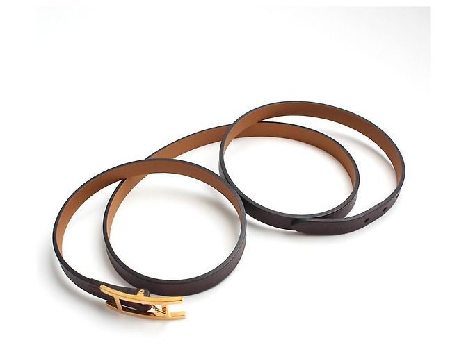 Hermès Hapi Row Strap Armband Dunkelbraun - Ansicht 3