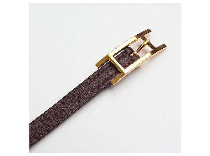 Hermès Hapi Row Strap Armband Dunkelbraun - Ansicht 4