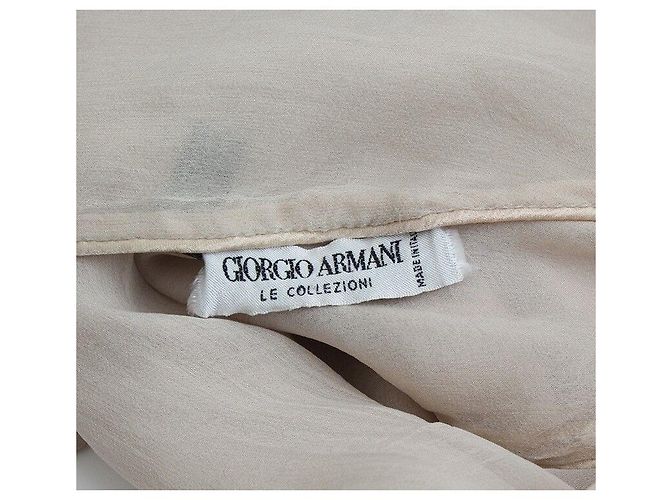 Sciarpa in seta Armani Collegioni Sand Beige Marrone - Ansicht 4