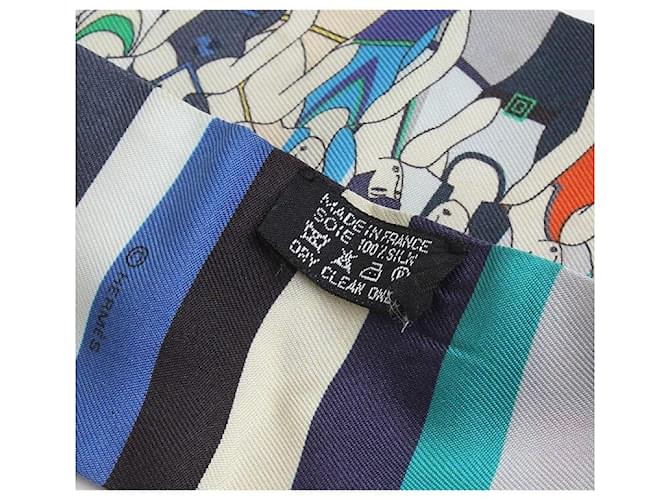 Hermès Foulard Twilly Beniue Blu - vista 3