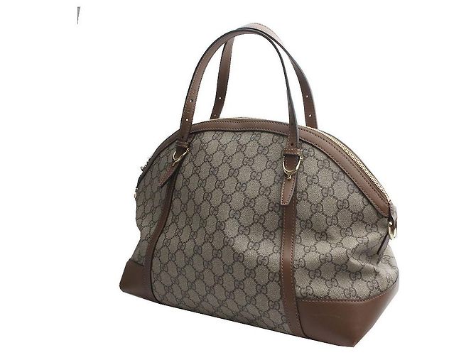 Gucci Borsa Tote e Borsa a Spalla in PVC Marrone - vista 2